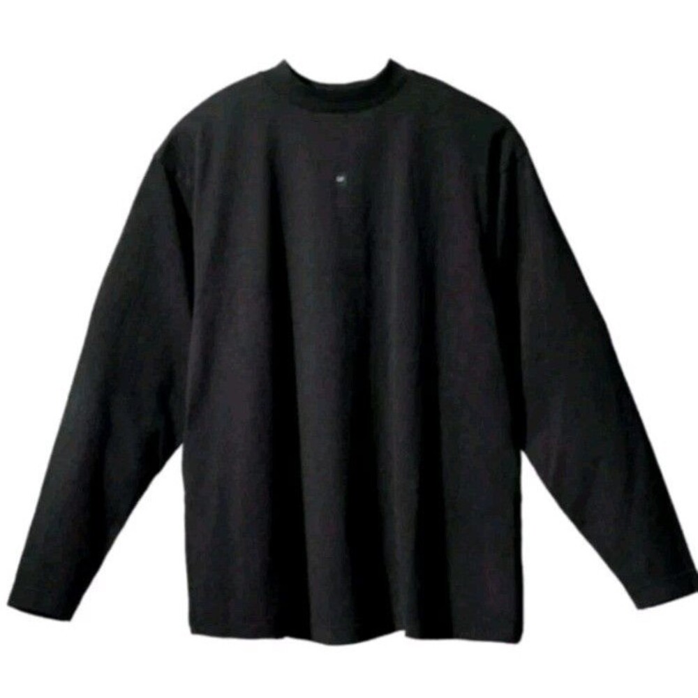 Yeezy Gap H10 Heavy Jersey  Long Sleeve High Neck Black Size X-Small - NEW